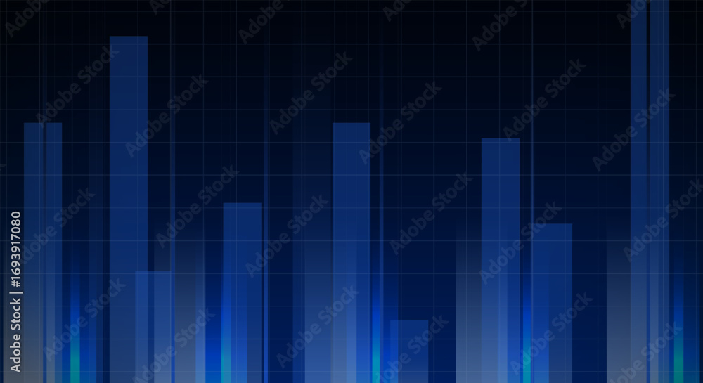 Fototapeta premium Modern abstract technology background with blue gradient. futuristic blue tech background. sci-fi background. vector