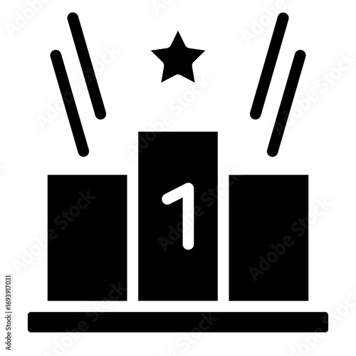 Winner Podium Icon Style