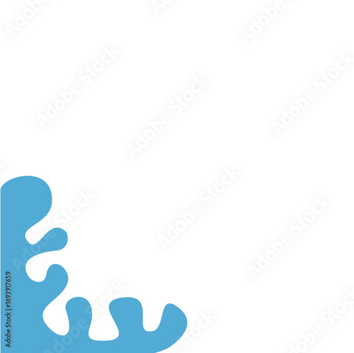 Blue Water Splash Illustration