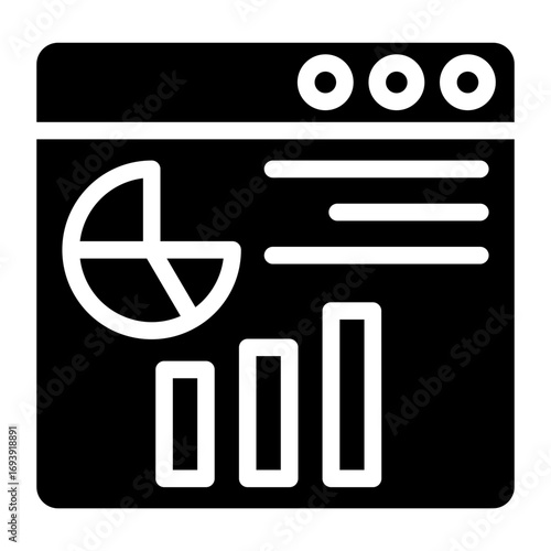 Statistics Presentation Icon Style
