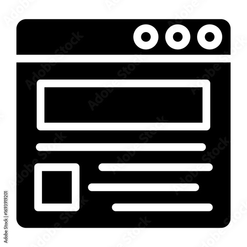 Website Layout Icon Style