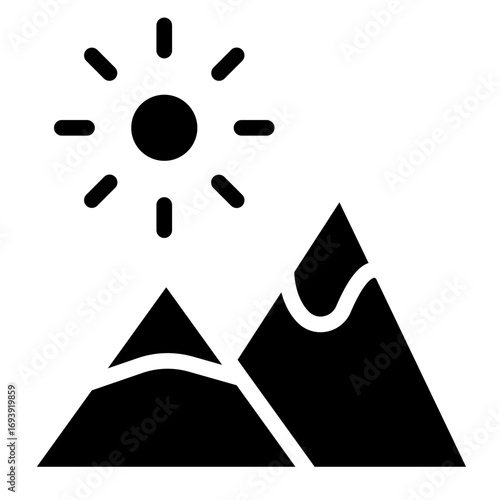 Rocky Mountains Icon Style