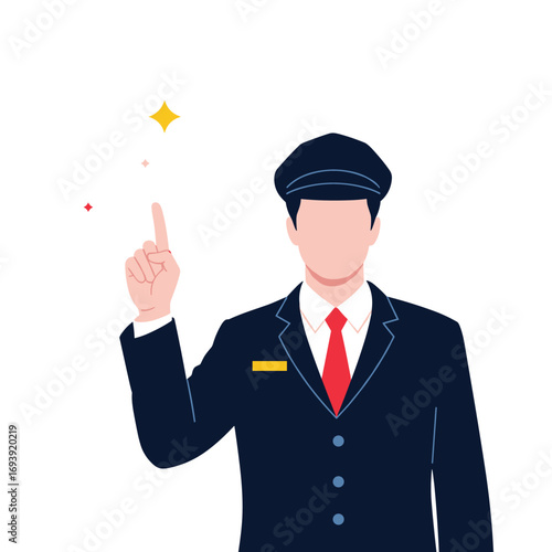 Professional chauffeur standing ready offering premium transportation services with exceptional customer care