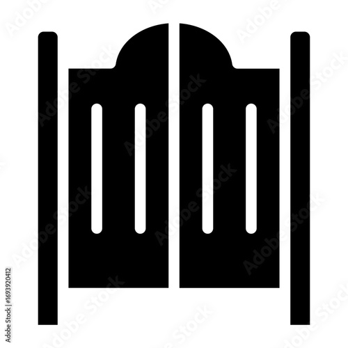 Saloon Gate Icon Style