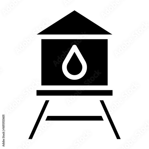 Water Tower Icon Style