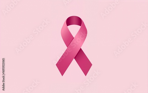 breast cancer awareness ribbon flat icon vector illustration. High quality