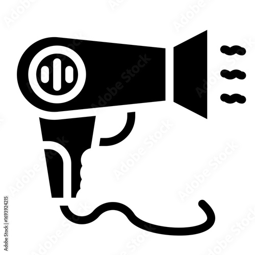 Hair Dryer Icon Style