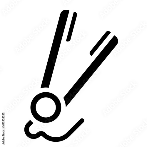 Hair Straightener Icon Style