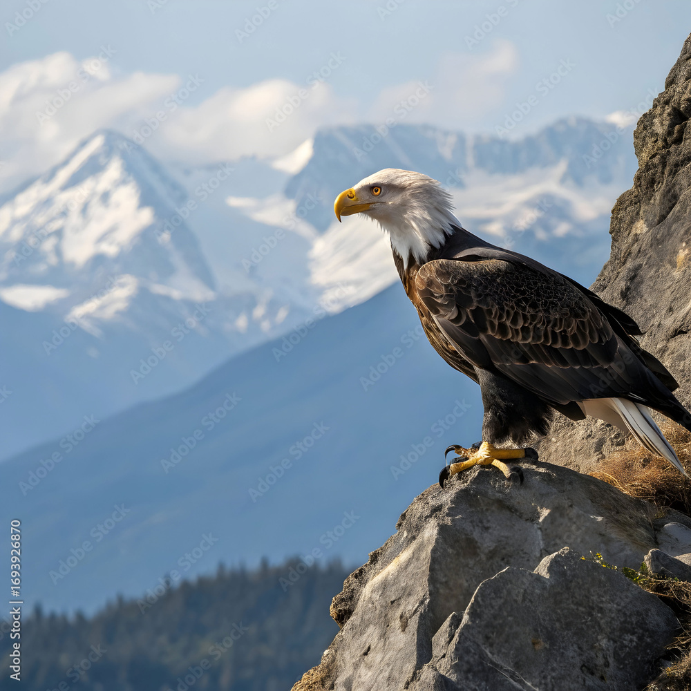 Fototapeta premium majestic bald eagle