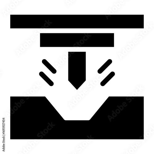 Bending Machine Icon Style