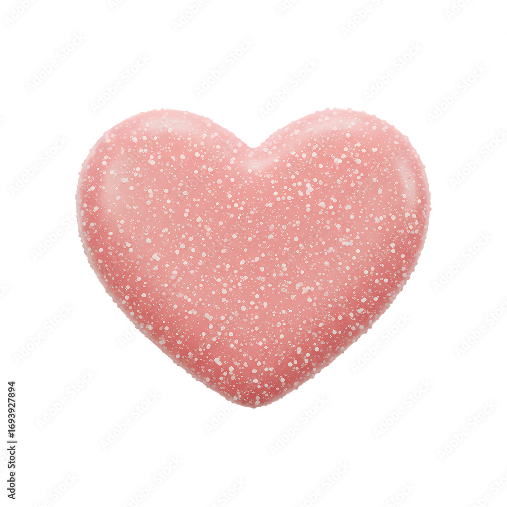 Obraz premium Pink Heart Design: Valentine's Day Graphic, Romantic Symbol