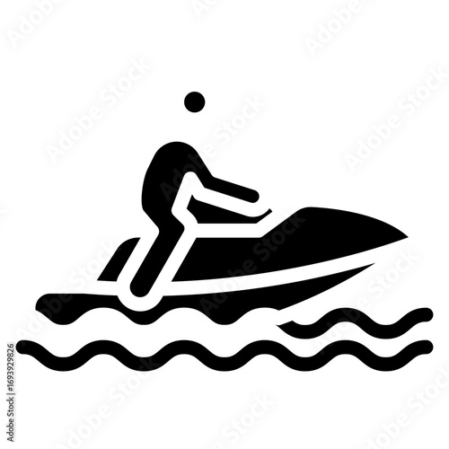 Jet Ski Icon Style