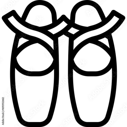 Ballet Shoes Dance Icon
