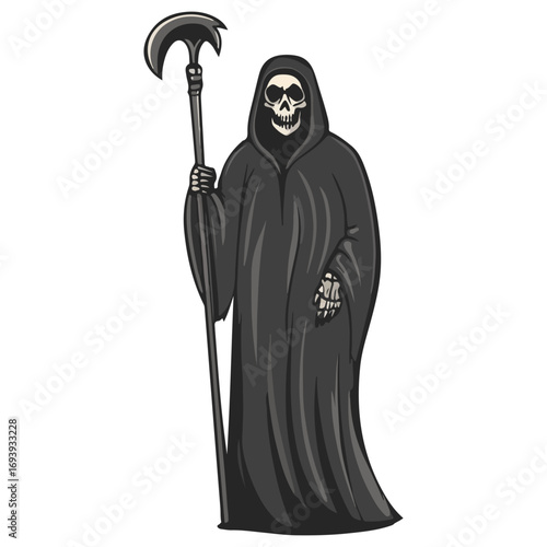grim reaper, costume, halloween, festival, vector, transparent background, evil, horror, death, mask, reaper, devil, ghost, statue, model, dark, cloak, monster