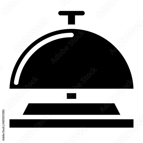 Vector Design Reception Bell Icon Style