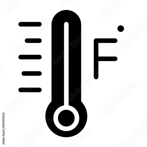 Vector Design Farenheit Icon Style