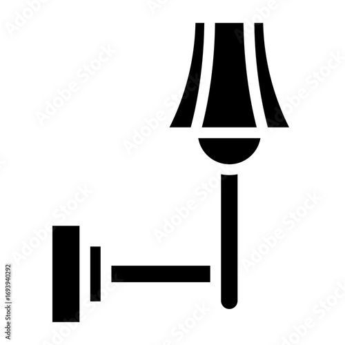 Vector Design Wall Lamp Icon Style