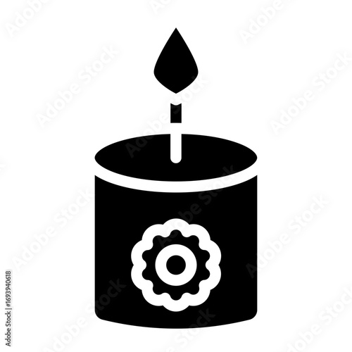 Vector Design Scented Candle Icon Style