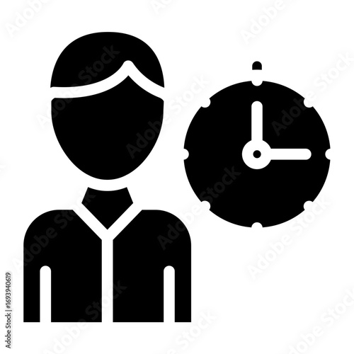 Vector Design Working Hours Icon Style