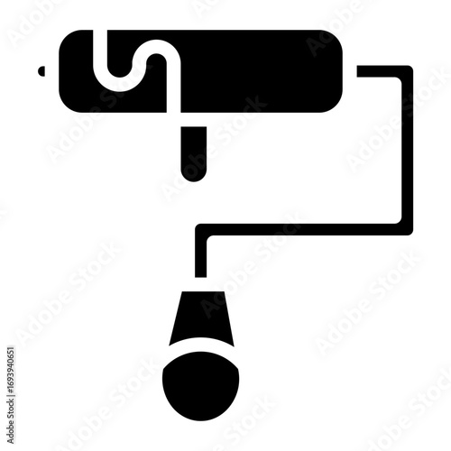Vector Design Paint Roller Icon Style