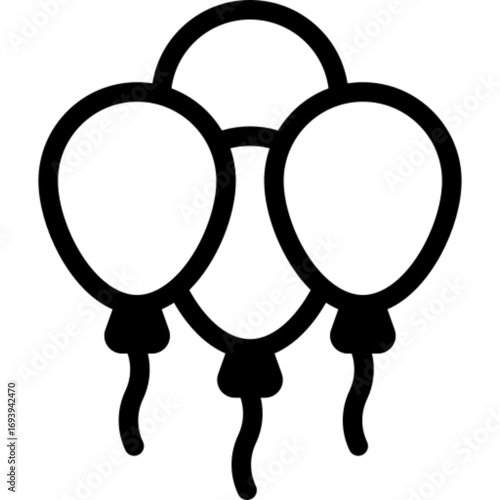 Balloons Holiday Icon