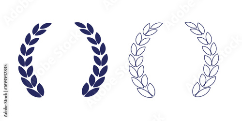 Carbohydrate icon. black outlined wheat grain symbol isolated on white background.
