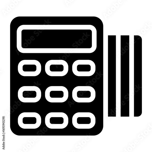Vector Design Pos Terminal Icon Style