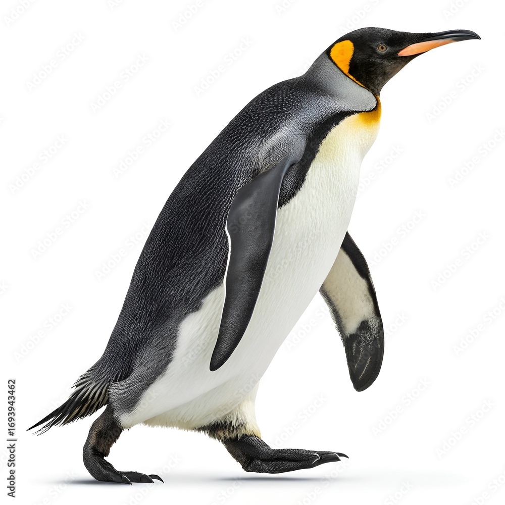 Fototapeta premium isolated emperor penguin