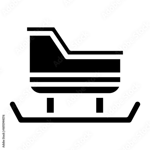 Vector Design Sled Icon Style