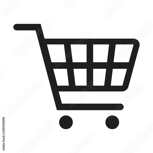 Shopping cart icon, Full and empty shopping cart symbol, shop and sale, vector illustration