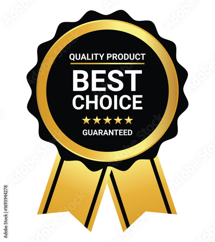 Premium quality vector badges. Luxury black and gold labels. For icon, logo, sign, seal, symbol, stamp, sticker. Vector illustration