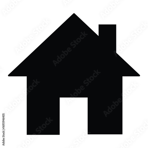 Web home icon for apps and websites, House icon, Home sign in circle or Main page icon