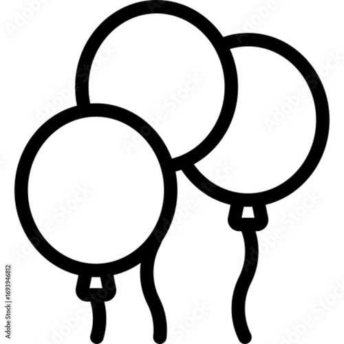 Balloons Cheer Icon