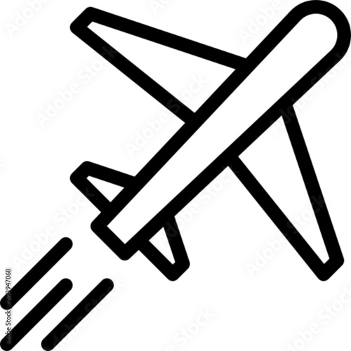 Airplane Logistics Icon