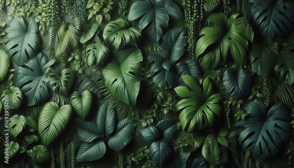 Fototapeta premium green leaves background