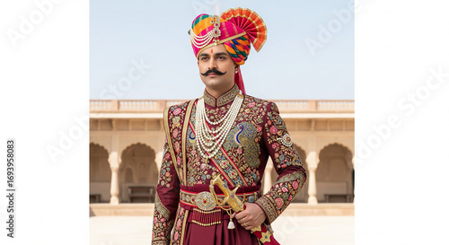 Royal Groom in Sherwani and Turban