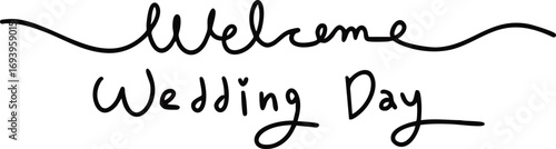 웨딩 결혼 청첩장 아기자기 손글씨 캘리그라피(welcome wedding cute hand drawing caligraphy)