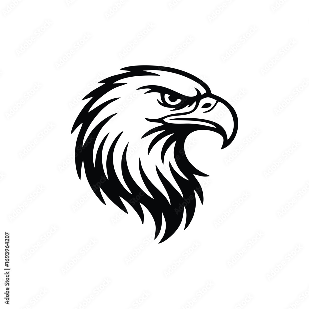 Obraz premium eagle head vector illustration