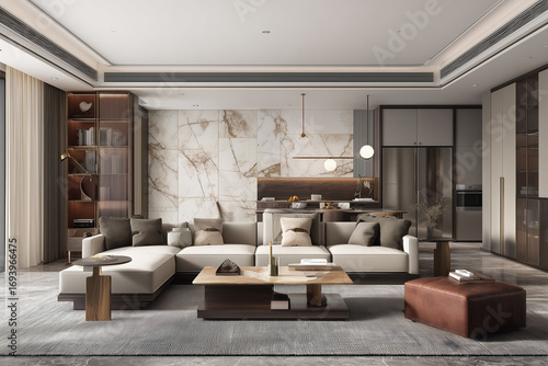Modern Chinese interior design; Fashion smart home;