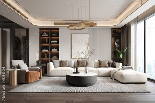 Modern Chinese interior design; Fashion smart home;