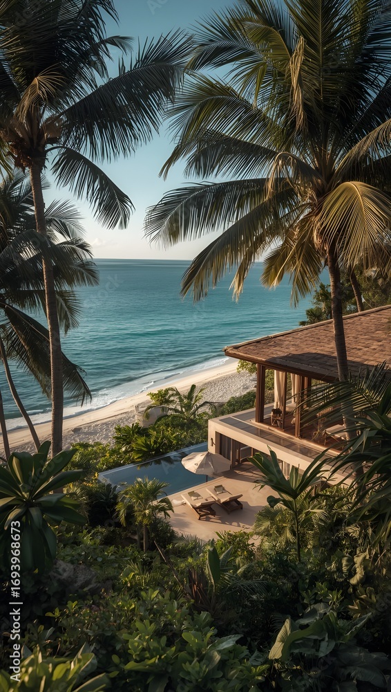 Fototapeta premium tropical beach resort
