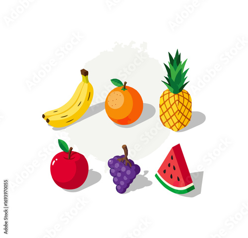 Assortment of colorful fruits