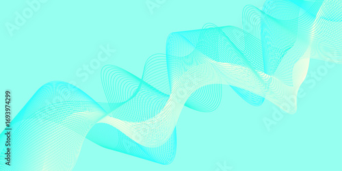 Abstract blue background with flowing lines and wave patterns for a smooth, artistic design