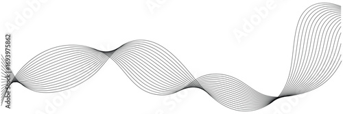 abstract wave lines on white  background  . Vector Illustration of the gray pattern of lines abstract background. eps 10