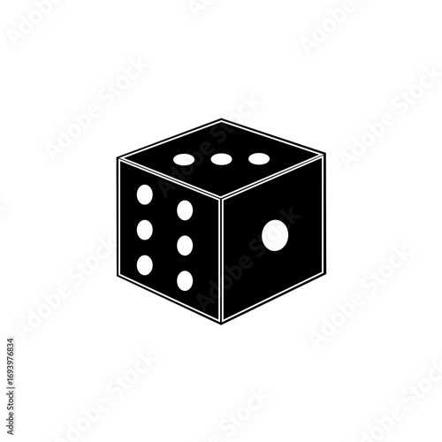 dice on white background