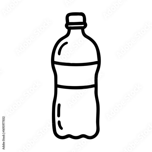 Recycling plastic bottle icon transparent background  
