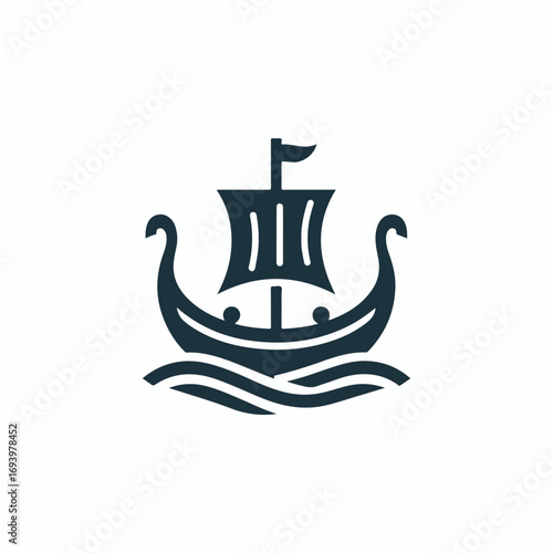 Viking ship logo