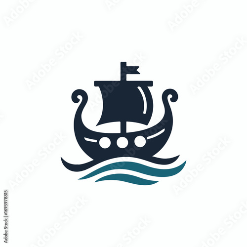 Viking ship logo