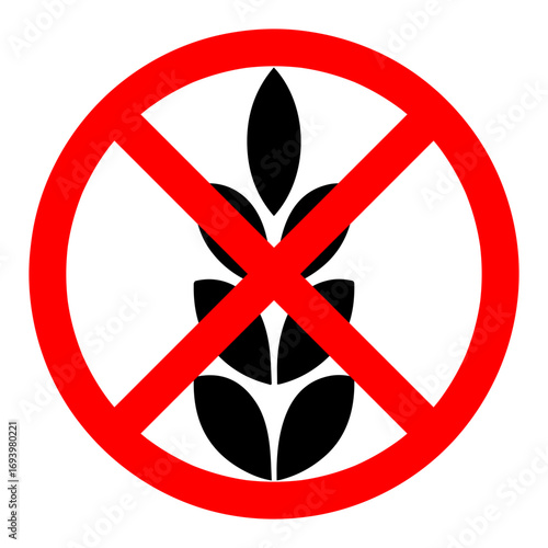 no gluten gluten free sign icon vector design