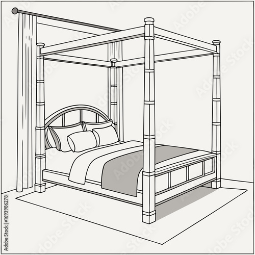 sketch of bedroom